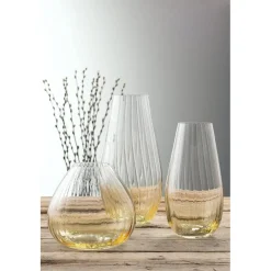 Erne Rose Bowl Amber<Galway Crystal Hot