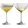 Erne Saucer Champagne Glass Pair Amber<Galway Crystal Hot