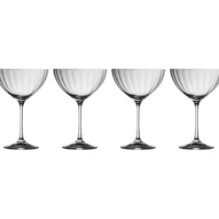 Erne Saucer Champagne Glass Set of 4<Galway Crystal Best