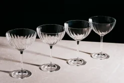 Erne Saucer Champagne Glass Set of 4<Galway Crystal Best