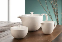 Erne Teaset - Teapot, Cream & Sugar<Galway Crystal Online