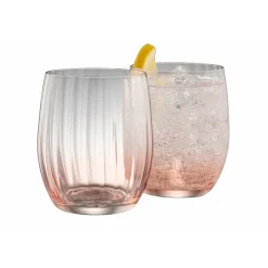 Erne Tumbler Glass Pair Blush<Galway Crystal Online
