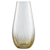 Erne 12" Vase Amber<Galway Crystal Clearance