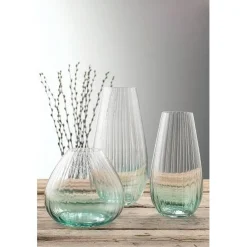 Erne 12" Vase Aqua<Galway Crystal Best
