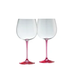 Gin & Tonic Glass Pair - Pink<Galway Crystal Best