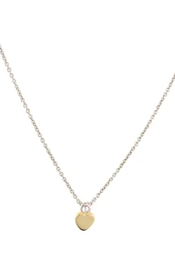 Heart of the Claddagh Silver & Gold Pendant<Galway Crystal Discount