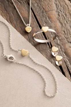 Heart of the Claddagh Silver & Gold Pendant<Galway Crystal Discount