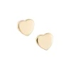 Heart of the Claddagh Silver & Gold Earrings<Galway Crystal Online