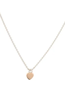 Heart of the Claddagh Silver & Rose Gold Pendant<Galway Crystal Outlet