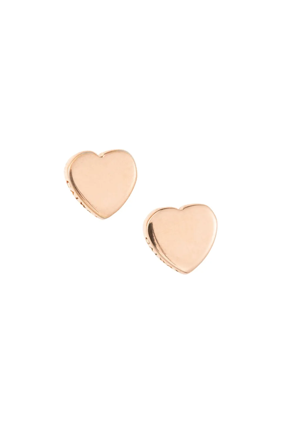 Heart of the Claddagh Silver & Rose Gold Earrings<Galway Crystal Clearance