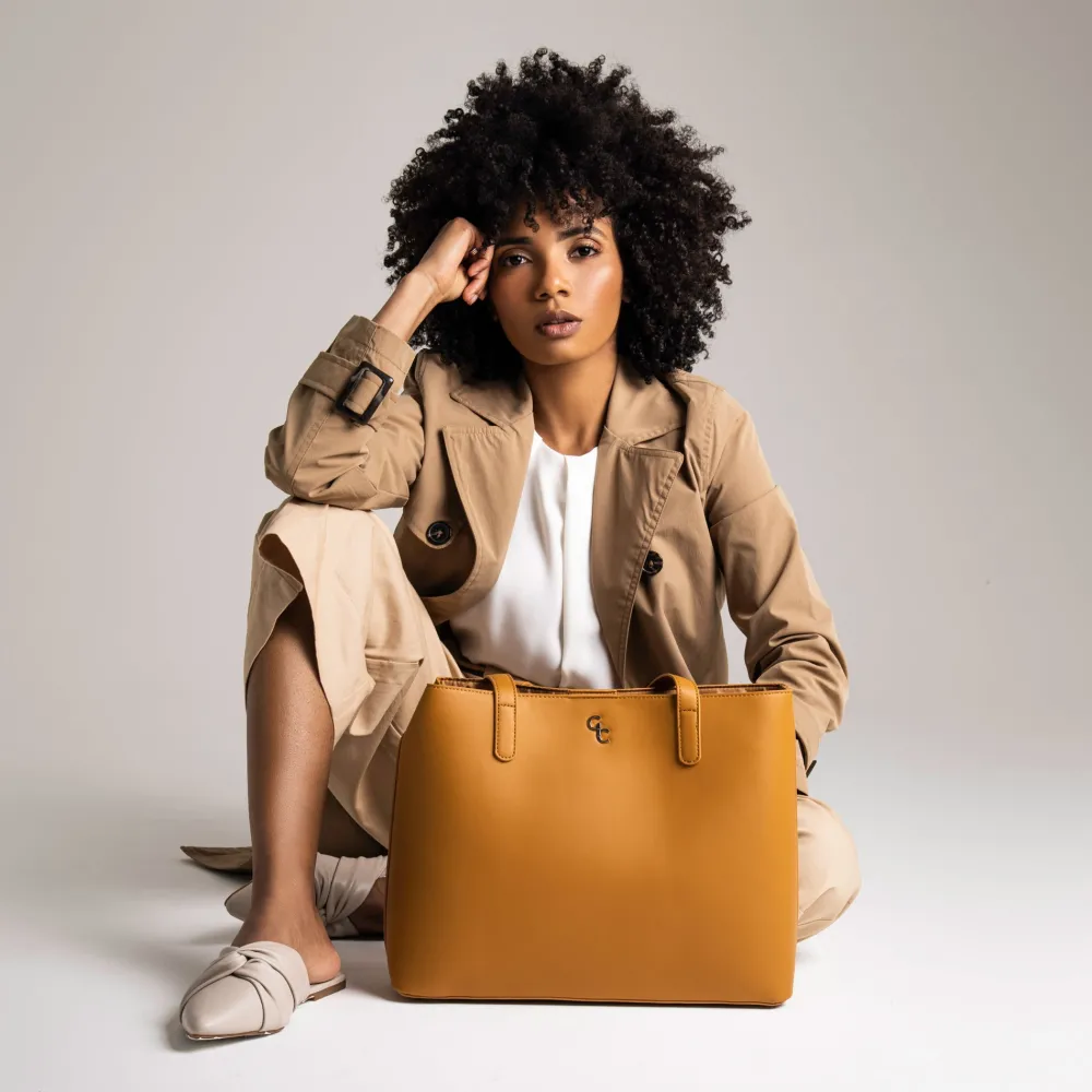 Large Tote Bag - Tan<Galway Crystal New