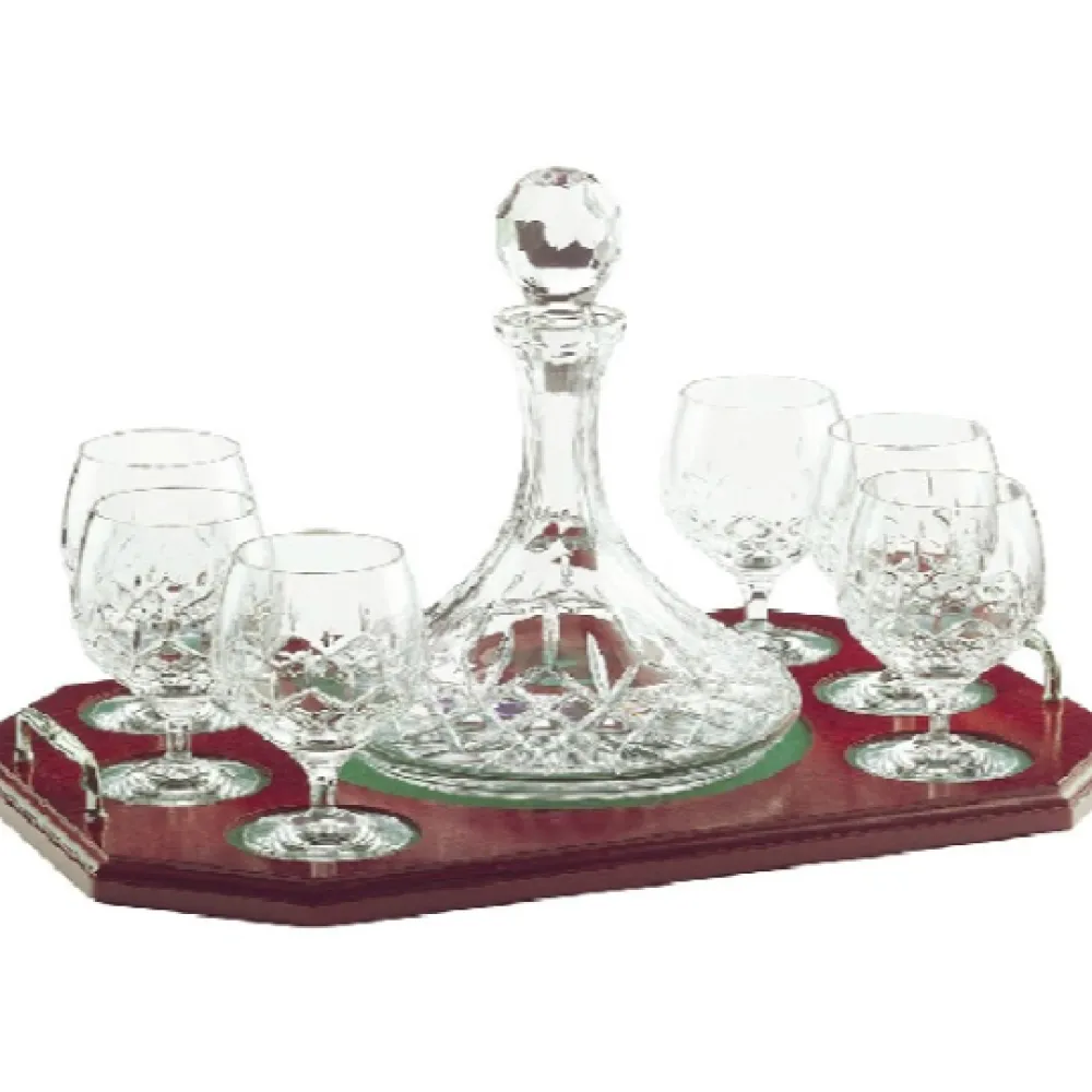 Longford Brandy Decanter Tray Set<Galway Crystal Online