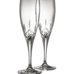 Longford Flute Glass Pair<Galway Crystal