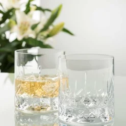 Longford Whiskey Glass Pair<Galway Crystal Hot