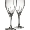 Longford White Wine Glass Pair<Galway Crystal Clearance