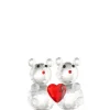 Love Heart Teddy Bears Figurine<Galway Crystal Best