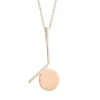 Luna Sterling Silver & Rose Gold Pendant<Galway Crystal