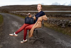 Medium Tote Bag - Navy Croc Detail<Galway Crystal Hot