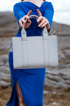 Medium Tote - Cloud Grey<Galway Crystal Best