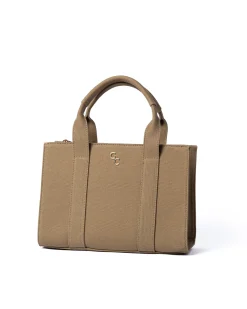 Medium Tote Sand Canvas<Galway Crystal New