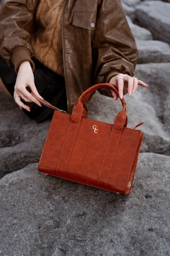 Medium Tote - Tan Croc Detail<Galway Crystal Hot