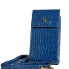 Mini Crossbody - Atlantic Blue Croc Detail<Galway Crystal Clearance