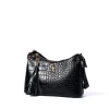 Mini Shoulder Bag Black Croc Detail<Galway Crystal Discount