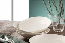 New Erne Pasta Bowl (Set of 4)<Galway Crystal