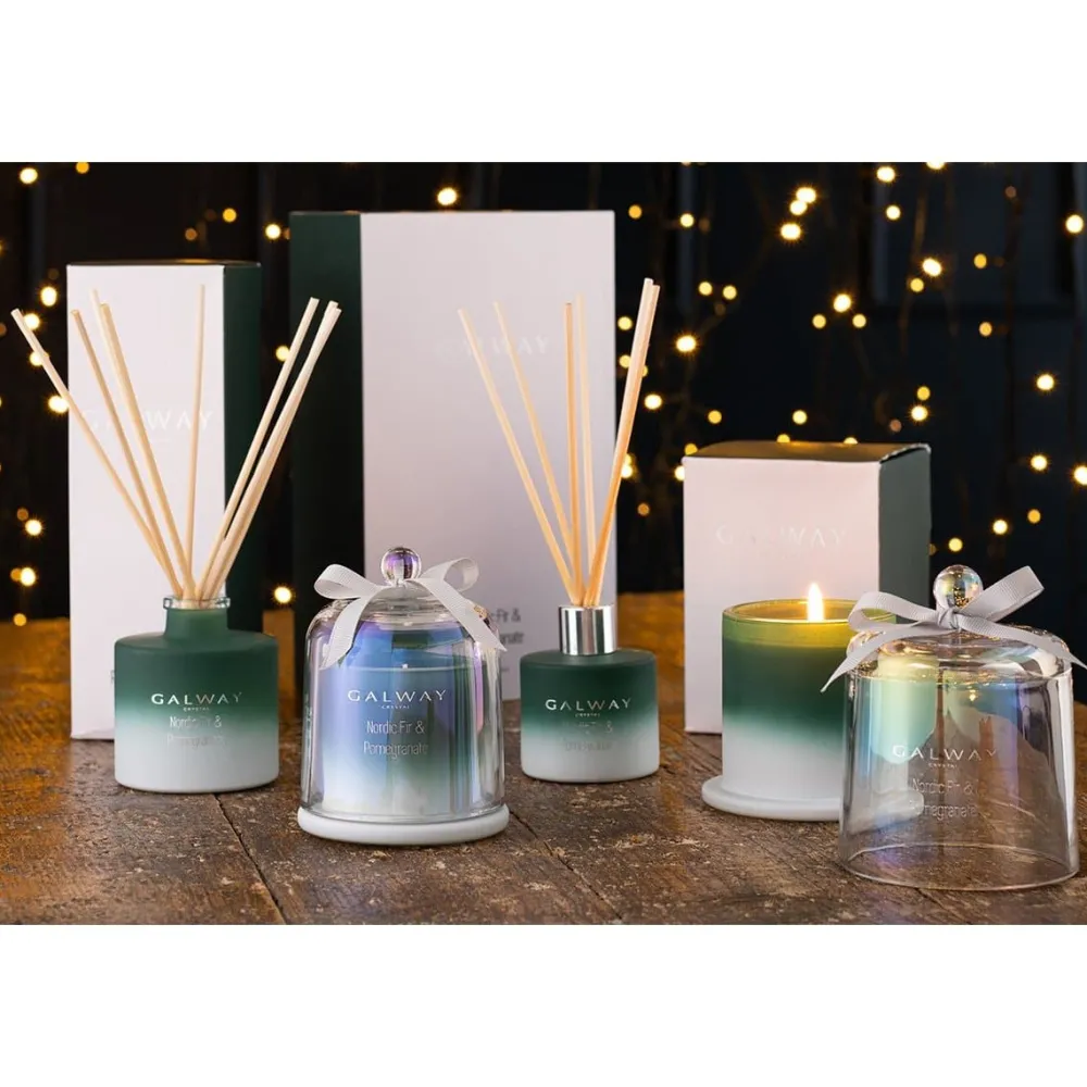 Nordic Fir & Pomegranate Diffuser<Galway Crystal New
