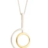 Orbit Sterling Silver & Gold Pendant<Galway Crystal Discount