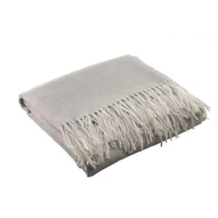Pearl Grey Throw<Galway Crystal Hot