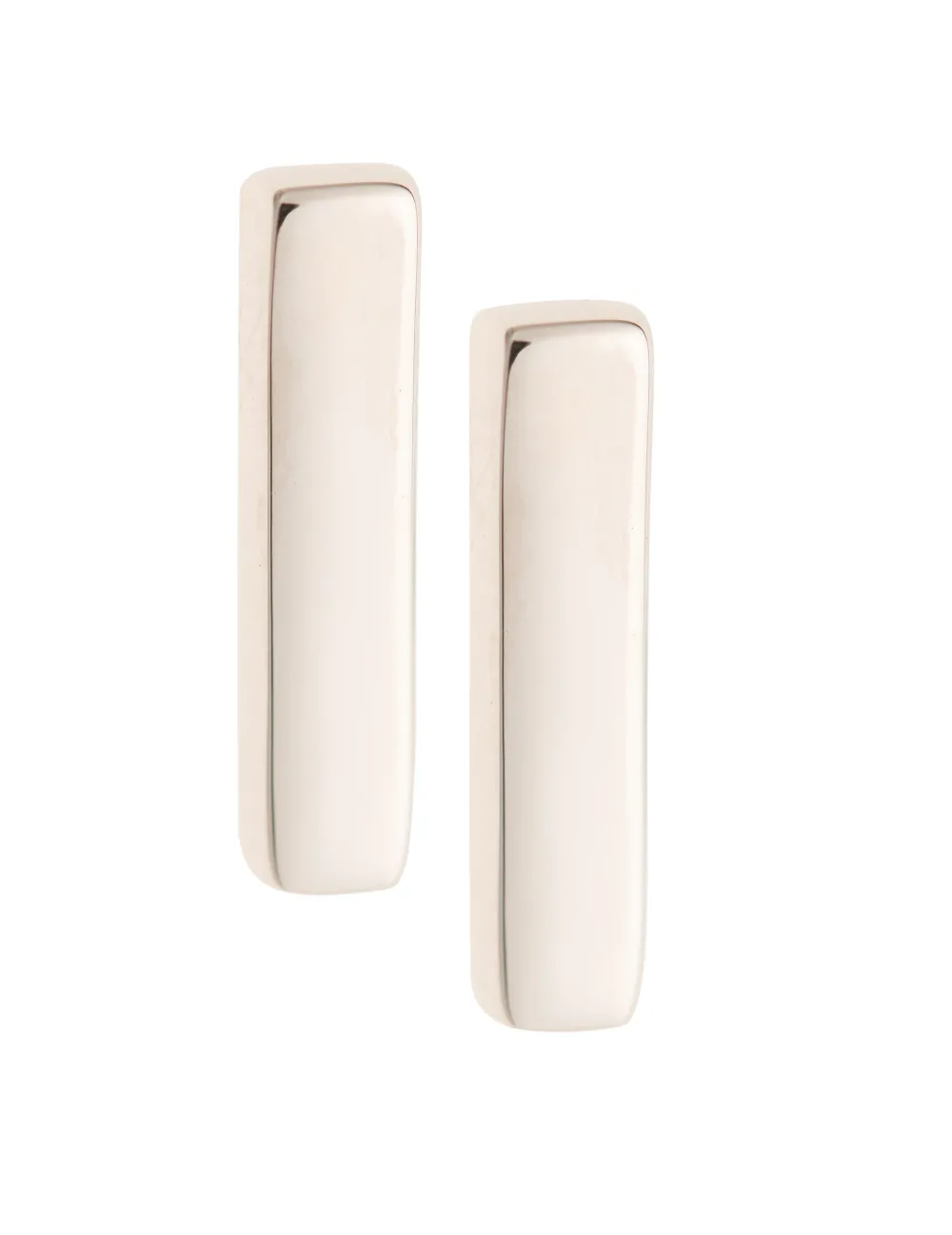 Plain Bar Sterling Silver Stud Earrings<Galway Crystal