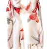 Red Lillies Polyester Scarf<Galway Crystal Hot