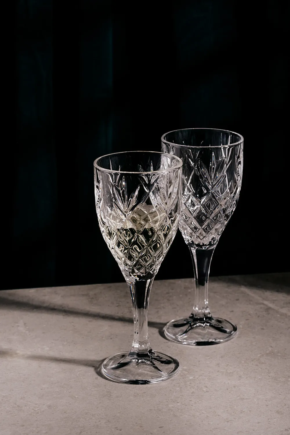 Renmore Goblet Glass Pair<Galway Crystal Hot