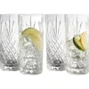 Renmore Hiball Glass Set of 4<Galway Crystal Clearance