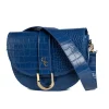 Saddle Bag - Atlantic Blue Croc Detail<Galway Crystal Discount