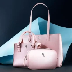Shoulder Bag - Pink<Galway Crystal Outlet