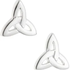 Trinity Knot Sterling Silver Earrings<Galway Crystal Discount