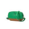 Two Tone Cross Body Bag - Green & Tan<Galway Crystal Clearance