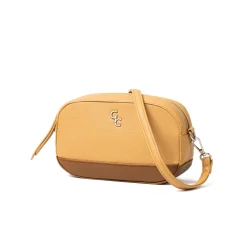 Two Tone Cross Body Bag - Tan & Brown<Galway Crystal Discount