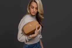 Two Tone Cross Body Bag - Tan & Brown<Galway Crystal Discount