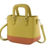Two Tone Shoulder Bag - Lime & Tan<Galway Crystal Hot