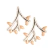 Wildwood Sterling Silver & Rose Gold Earrings<Galway Crystal