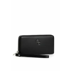 Women's Leather Wallet in Black<Galway Crystal New