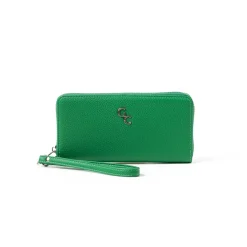 Women's Leather Wallet in Green<Galway Crystal Sale