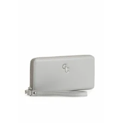 Women's Leather Wallet in Grey<Galway Crystal Clearance