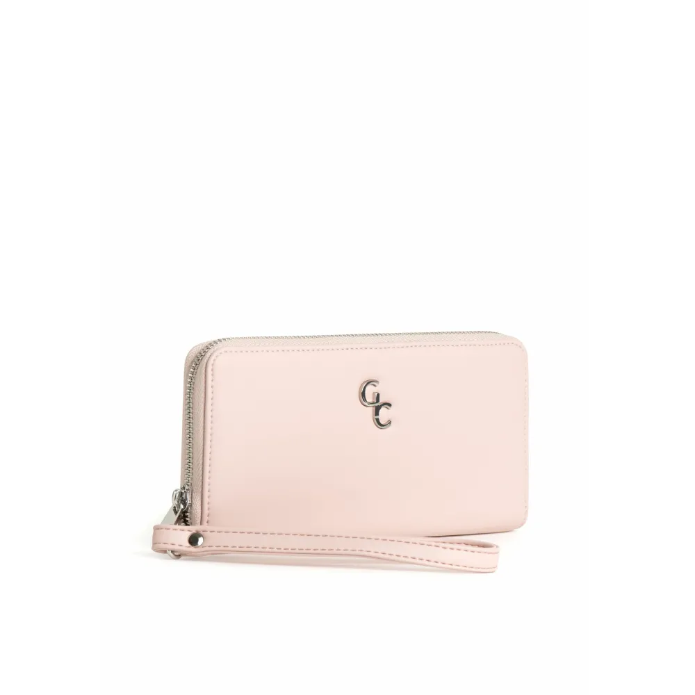 Women's Leather Wallet in Pink<Galway Crystal