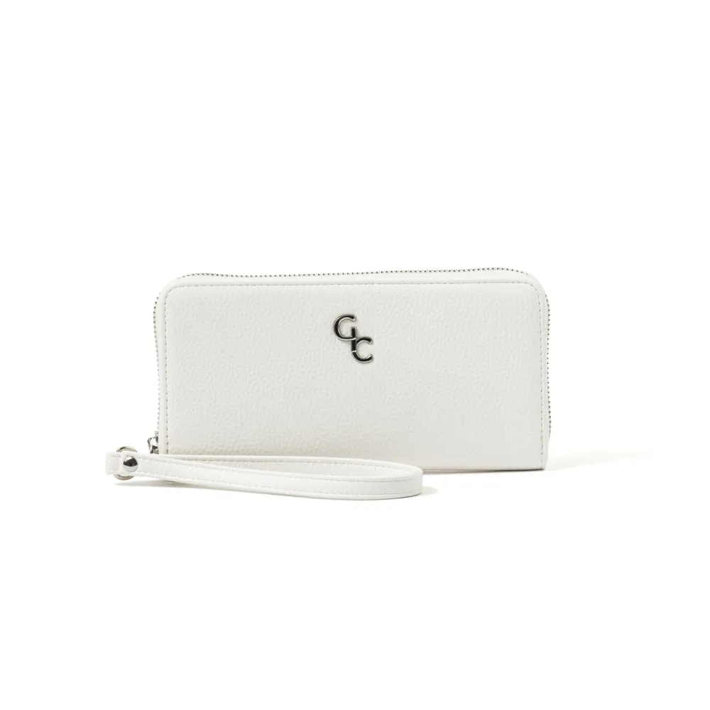 Women's Leather Wallet in White<Galway Crystal Discount