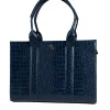 XL Tote - Navy Croc Detail<Galway Crystal Online