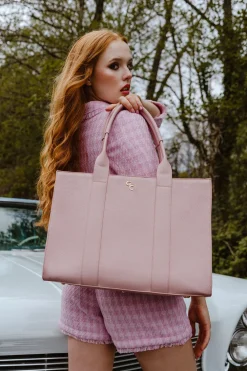 XL Tote Pink<Galway Crystal New